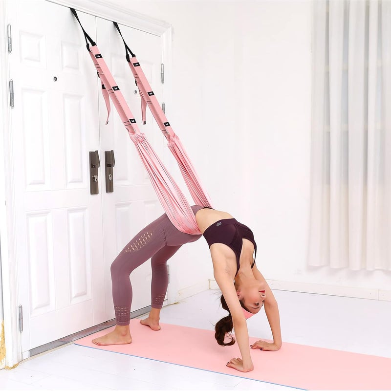 tchrules Leg Stretcher Strap, Backbend Training Belt with Door Anchor, Flexibility Trainer Stretching Equipment Assist Stretch Strap for Fitness Gymnastics Dance Aerial Yoga Ballet - Image 4